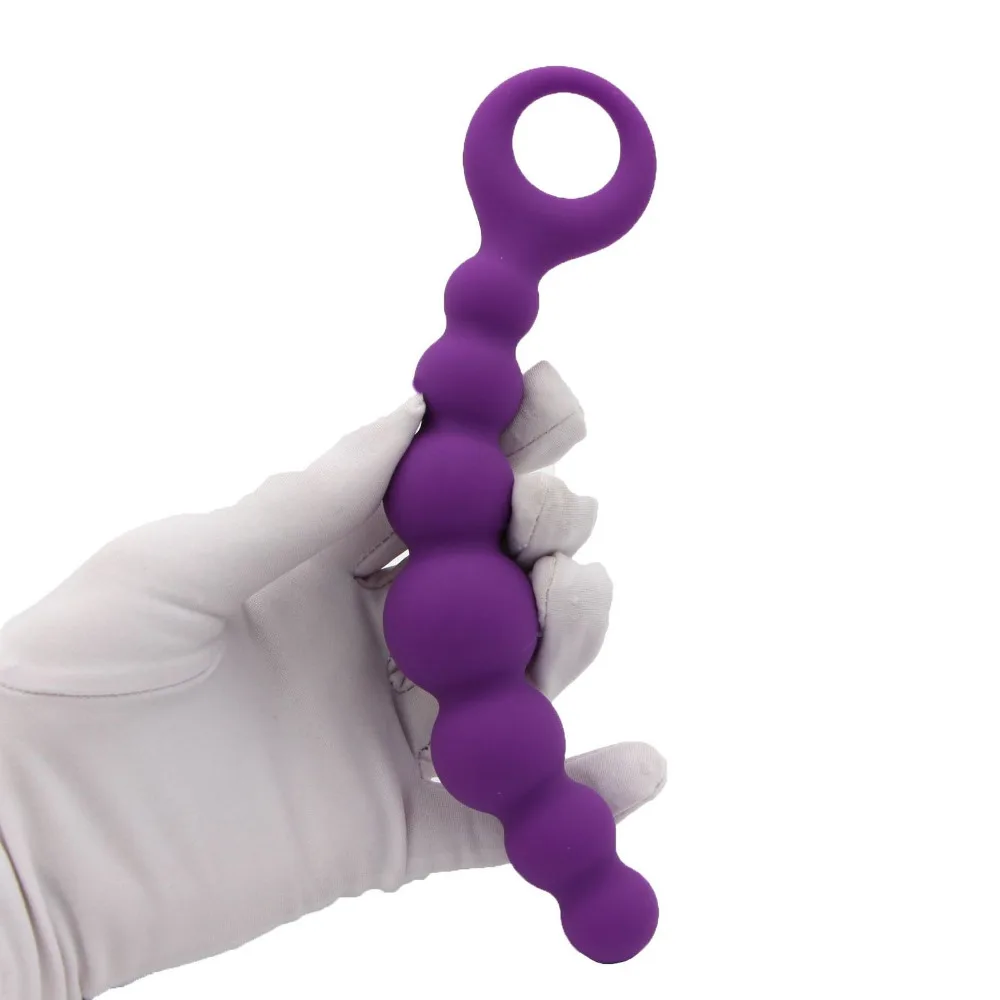 Long Anal Beads Silicone Anal Plug Butt Plug Prostata Massage For Male Masturbator Anal Sex Toys For Men Gay Woman Erotic Toys