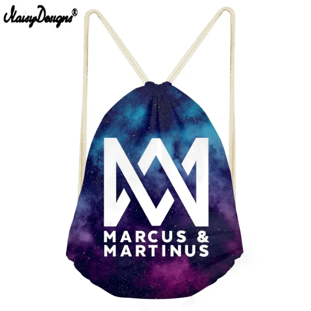 Noisydesigns Marcus and Martinus Logo Drawstring Bag Mochila Hip Hop Fans Fashion Storage Bag Women Backpack Girls DropShipping
Noisydesigns Marcus and Martinus Logo Drawstring Bag Mochila Hip Hop Fans Fashion Storage Bag Women Backpack Girls DropShipping