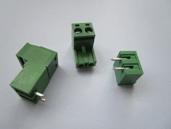 200 Pcs Close Angle 2 pin/way Pitch 5.08mm Screw Terminal Block Connector Green Color Pluggable Type With Angle pin
200 Pcs Close Angle 2 pin/way Pitch 5.08mm Screw Terminal Block Connector Green Color Pluggable Type With Angle pin