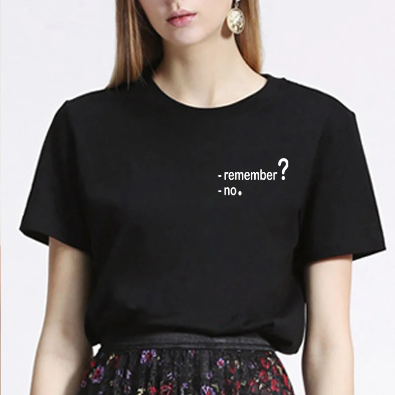 ONSEME Remember No Printed tshirt woman aesthetic streetwear tee shirt femme tumblr Hipster oversized t shirt women cotton Q-555
ONSEME Remember No Printed tshirt woman aesthetic streetwear tee shirt femme tumblr Hipster oversized t shirt women cotton Q-555