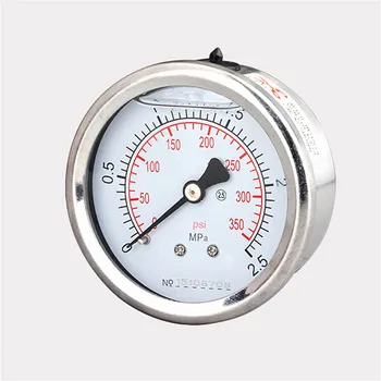 

Shockproof oil-filled pressure gauge M14*1.5 axial thread 2.5 precision 0~0.1~60MPa manometer stainless steel shell YN60Z