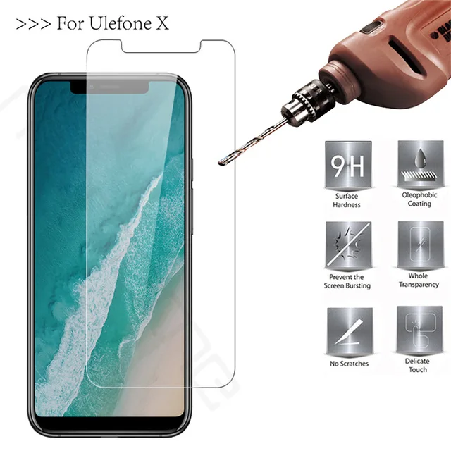 Для смартфона Ulefone X стеклянная 9H высококачественная прозрачная защитная пленка