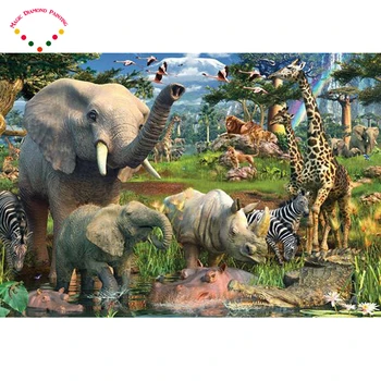 5D Zebra and giraffe diamond painting Elephants and rhinoceros crystaldiamond embroidery diy crystal painting cross stitchsets
5D Zebra and giraffe diamond painting Elephants and rhinoceros crystaldiamond embroidery diy crystal painting cross stitchsets