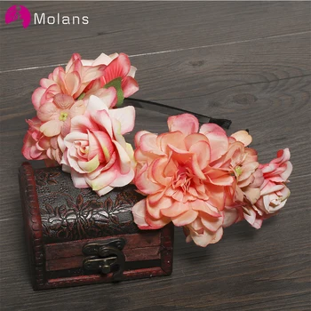 MOLANS 2020 Girl Fashion Flower Hairbands for Bride Wedding Accessories Colorful Flowers Crown Alloy Headbands
MOLANS 2020 Girl Fashion Flower Hairbands for Bride Wedding Accessories Colorful Flowers Crown Alloy Headbands