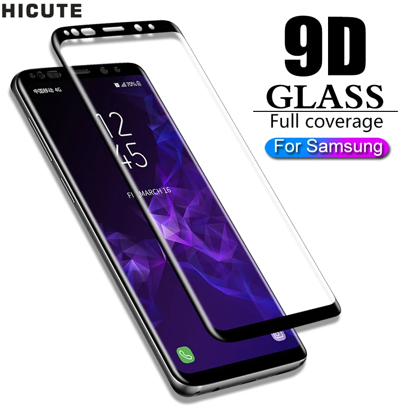 9D закаленное стекло для Samsung Galaxy Note 8 9 S9 S8 Plus S7 Edge A50 A70 Защита экрана A40