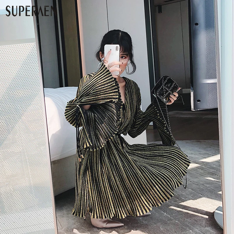 SuperAen 2018 New Women 's Spring Dress Europe Cotton Loose Wild Ladies Dress Solid Color Fashion V Neck Drawstring Dress Female
SuperAen 2018 New Women 's Spring Dress Europe Cotton Loose Wild Ladies Dress Solid Color Fashion V Neck Drawstring Dress Female