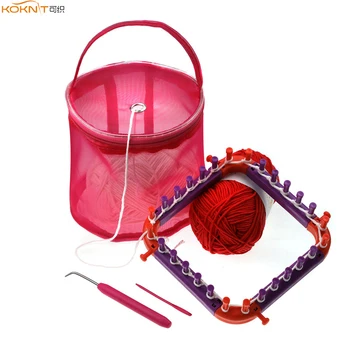 KOKNIT Knitting Loom DIY Spliced Loom Braided Frame Child Educational Long Ring Set with Hook Needles and Small Yarn Storage Bag
KOKNIT Knitting Loom DIY Spliced Loom Braided Frame Child Educational Long Ring Set with Hook Needles and Small Yarn Storage Bag