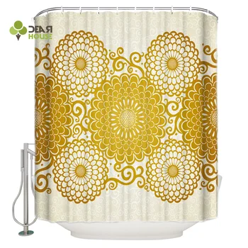 DEARHOUSE Shower Curtain Golden Peony Flower Shower Curtain Bathroom Curtain Home Decoration
DEARHOUSE Shower Curtain Golden Peony Flower Shower Curtain Bathroom Curtain Home Decoration