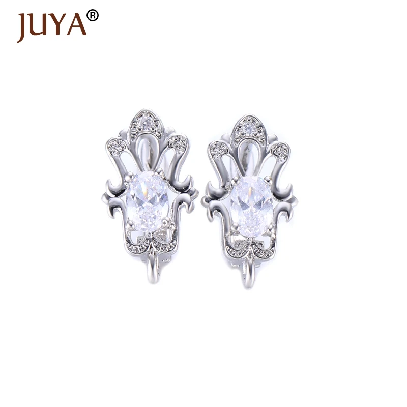 Creative Gold Silver Black Leverback Earwire Austrian Crystal Flower Earring Hooks Findings For DIY Jewelry Connector Making
Creative Gold Silver Black Leverback Earwire Austrian Crystal Flower Earring Hooks Findings For DIY Jewelry Connector Making