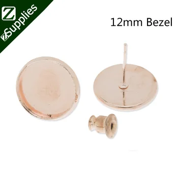 50pcs rose gold plated brass blank earring setting with a 12mm bezel, fit 12mm glass cabochon-C3257
50pcs rose gold plated brass blank earring setting with a 12mm bezel, fit 12mm glass cabochon-C3257