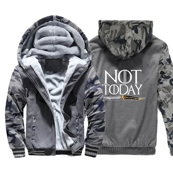 Game Of Thrones Camo Not Today Hoodies Men Dagger Zipper Outwear Winter Warm Casual Jacket Bodywarmer New Fleece Plus Size Hoody
Game Of Thrones Camo Not Today Hoodies Men Dagger Zipper Outwear Winter Warm Casual Jacket Bodywarmer New Fleece Plus Size Hoody