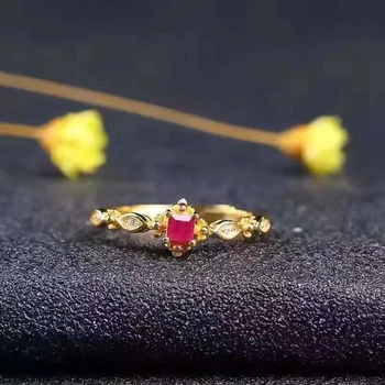 LANZYO 925 sterling natural ruby ring opening ring fashion gifts can be customized to circle Special spike
LANZYO 925 sterling natural ruby ring opening ring fashion gifts can be customized to circle Special spike