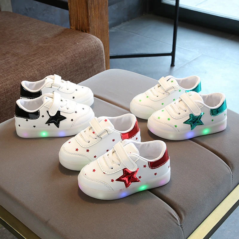 2019 Spring Kids Shoes Stars Luminous Sneakers for Toddler Boys Glowing Sneakers Waterproof Child Sports Shoes for Baby Girls
2019 Spring Kids Shoes Stars Luminous Sneakers for Toddler Boys Glowing Sneakers Waterproof Child Sports Shoes for Baby Girls