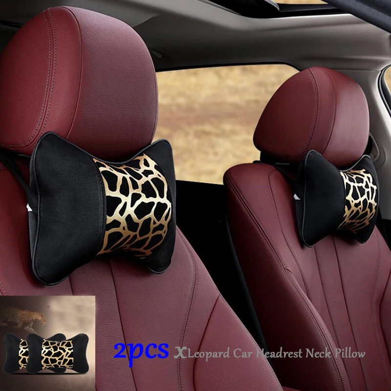2PC Leopard Car Headrest Neck Pillow Car Pillow Cushion Cover Soft Head Rest Travel Support Protect Auto Neck Pillow Car Styling
2PC Leopard Car Headrest Neck Pillow Car Pillow Cushion Cover Soft Head Rest Travel Support Protect Auto Neck Pillow Car Styling