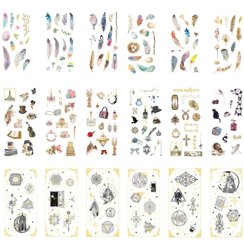 6 Pcs/lot Unicorn Feather Stationery Sticker Set Scrapbooking Decorative Stickers Diary Book Notebook Planner Journal DIY Label
6 Pcs/lot Unicorn Feather Stationery Sticker Set Scrapbooking Decorative Stickers Diary Book Notebook Planner Journal DIY Label