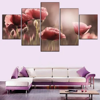 Modular Framework Modern Canvas HD Printed Pictures Living Room Decorative 5 Panel Poppy Flower Painting Wall Art Poster Cuadros
Modular Framework Modern Canvas HD Printed Pictures Living Room Decorative 5 Panel Poppy Flower Painting Wall Art Poster Cuadros