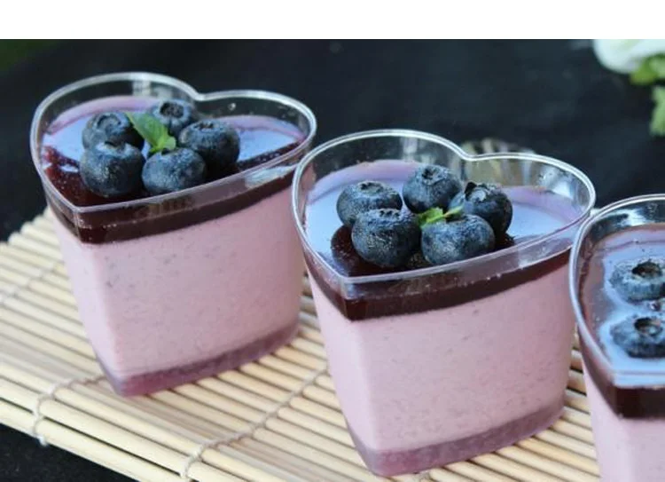 100pcs Heart mousse cup jelly pudding Tiramisu cake cup transparent food grade plastic cake cup with cover wen5738
100pcs Heart mousse cup jelly pudding Tiramisu cake cup transparent food grade plastic cake cup with cover wen5738