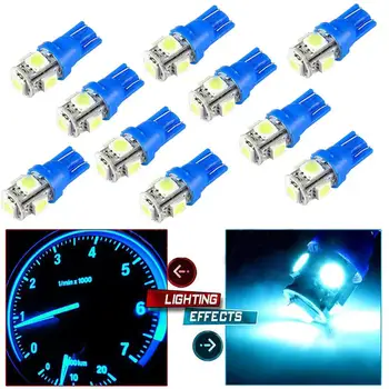 10Pcs Ice Blue Car LED Wedge Light Car Interior Door Reading Lights Parking Lamp T10 SMD 5050 Fits for Chevrolet Car Accessories
10Pcs Ice Blue Car LED Wedge Light Car Interior Door Reading Lights Parking Lamp T10 SMD 5050 Fits for Chevrolet Car Accessories