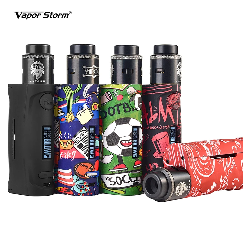 

Vapor Storm Puma Baby Box Mod ABS Cover Electronic Cigarette Vape 80W Variable Power TC Vape Mod 510 Thread Lion RDA Starter Kit