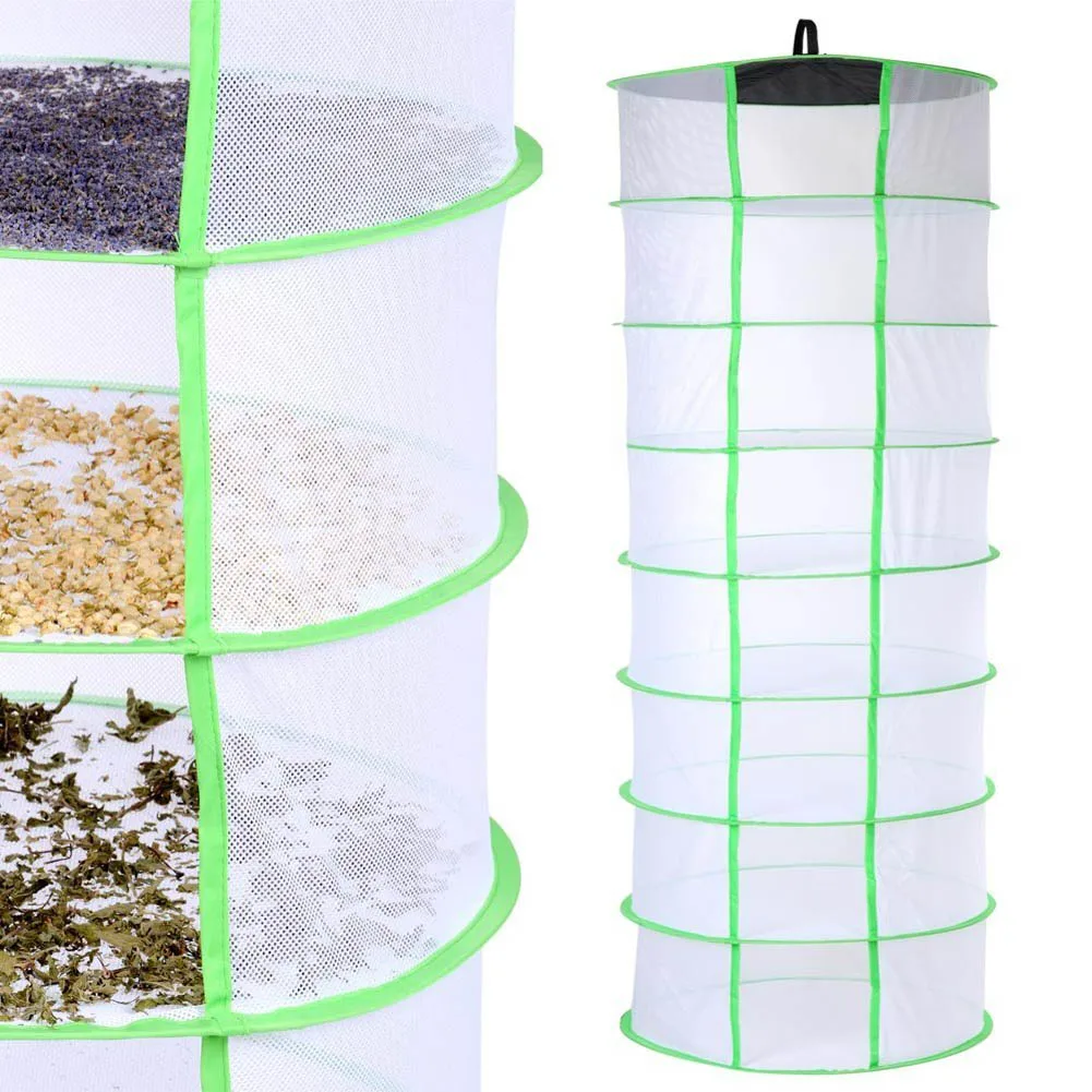 8 Layers Compartments Foldable Hanging Dry Net Herb Herbal Rack for Buds Flowers Hydroponic Plant Best Price
8 Layers Compartments Foldable Hanging Dry Net Herb Herbal Rack for Buds Flowers Hydroponic Plant Best Price