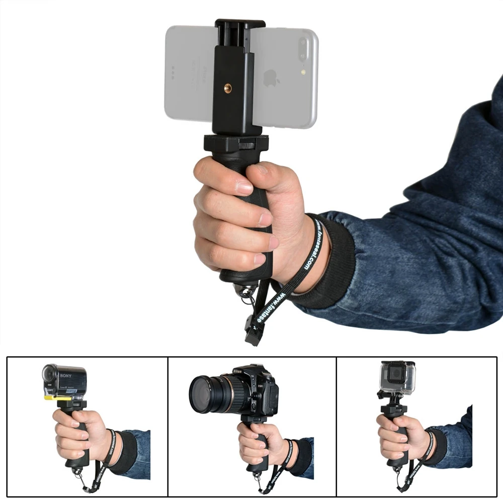 Ergonomic Cell Phone Smartphone Holder Hand Grip Stabilizer Handheld Mount Phone Handle Steadycam For iPhone Xiaomi LG Samsung
Ergonomic Cell Phone Smartphone Holder Hand Grip Stabilizer Handheld Mount Phone Handle Steadycam For iPhone Xiaomi LG Samsung