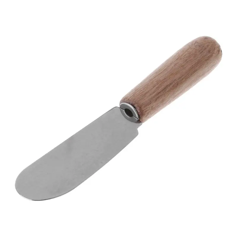 Mini Sandwich Spreader Butter Cheese Slicer Knife Stainless Steel Spatula Kitchen Tool With Wooden Handle
Mini Sandwich Spreader Butter Cheese Slicer Knife Stainless Steel Spatula Kitchen Tool With Wooden Handle