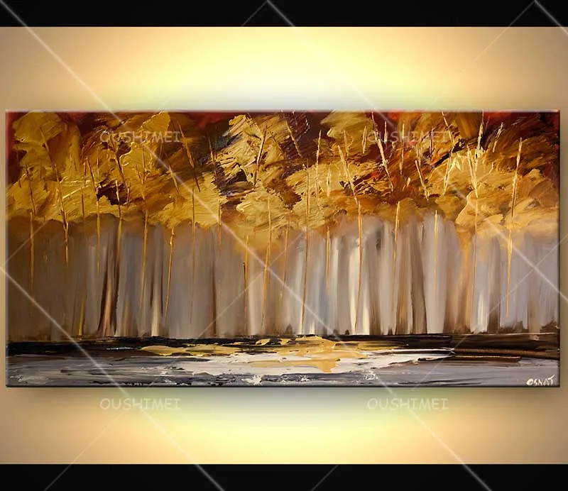Pop Beautiful Golden Avenue Scenery Pure Hand-painted Tree Landscape Oil Painting on Canvas for Home Wall Decor
Pop Beautiful Golden Avenue Scenery Pure Hand-painted Tree Landscape Oil Painting on Canvas for Home Wall Decor