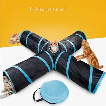 4 Holes House Foldable Pet Tunnel Cat Play Tent Nest Toys Kitten Cat Funny Toy Bulk Cat Toy Rabbit Play Tunnel With Ball For Cat
4 Holes House Foldable Pet Tunnel Cat Play Tent Nest Toys Kitten Cat Funny Toy Bulk Cat Toy Rabbit Play Tunnel With Ball For Cat