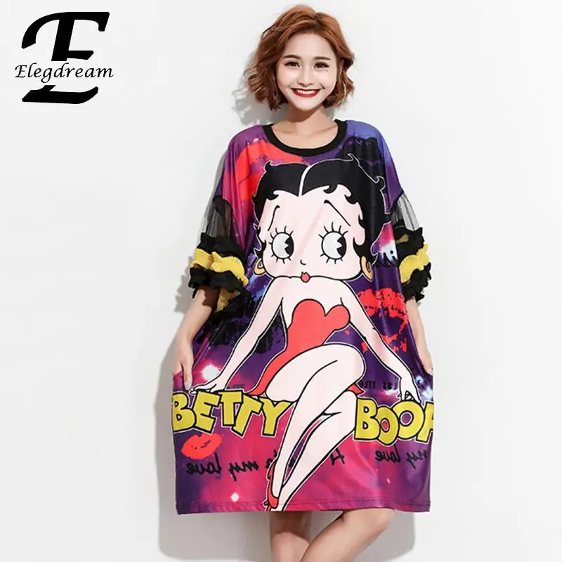 Elegdream Brand Apparel Fashion Print Shirt Women Plus Size Mesh Sleeves T-Shirt Ladies Long Top Tees Tunic Vestidios Blusas 6XL
Elegdream Brand Apparel Fashion Print Shirt Women Plus Size Mesh Sleeves T-Shirt Ladies Long Top Tees Tunic Vestidios Blusas 6XL