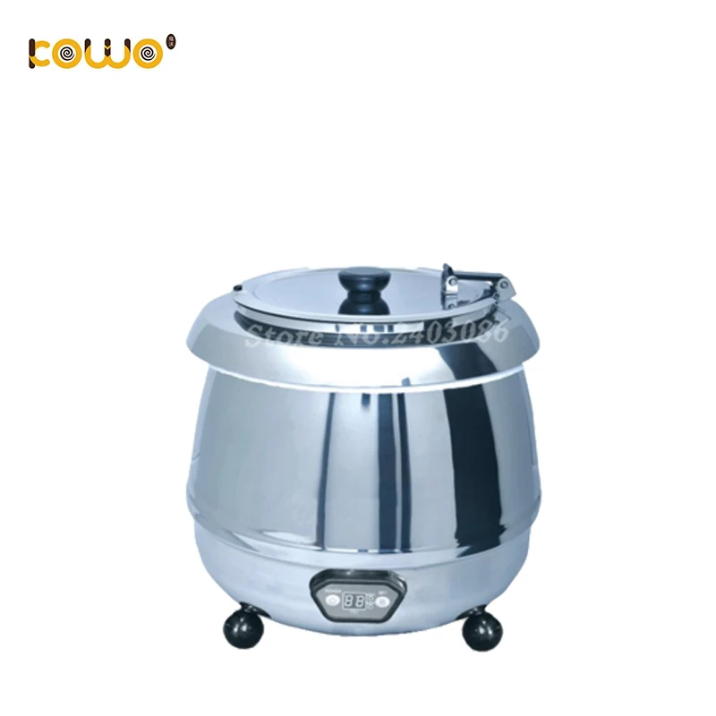

10l round kitchen electric food warmer stainless steel buffet soup bain marie catering food display warmer food processor