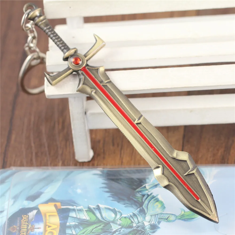 Hot Selling League Of Legends Sacred Guard Leona Zinc Alloy Weapon Sword Model Keychain 12cm Refined Keychain Key Ring
Hot Selling League Of Legends Sacred Guard Leona Zinc Alloy Weapon Sword Model Keychain 12cm Refined Keychain Key Ring