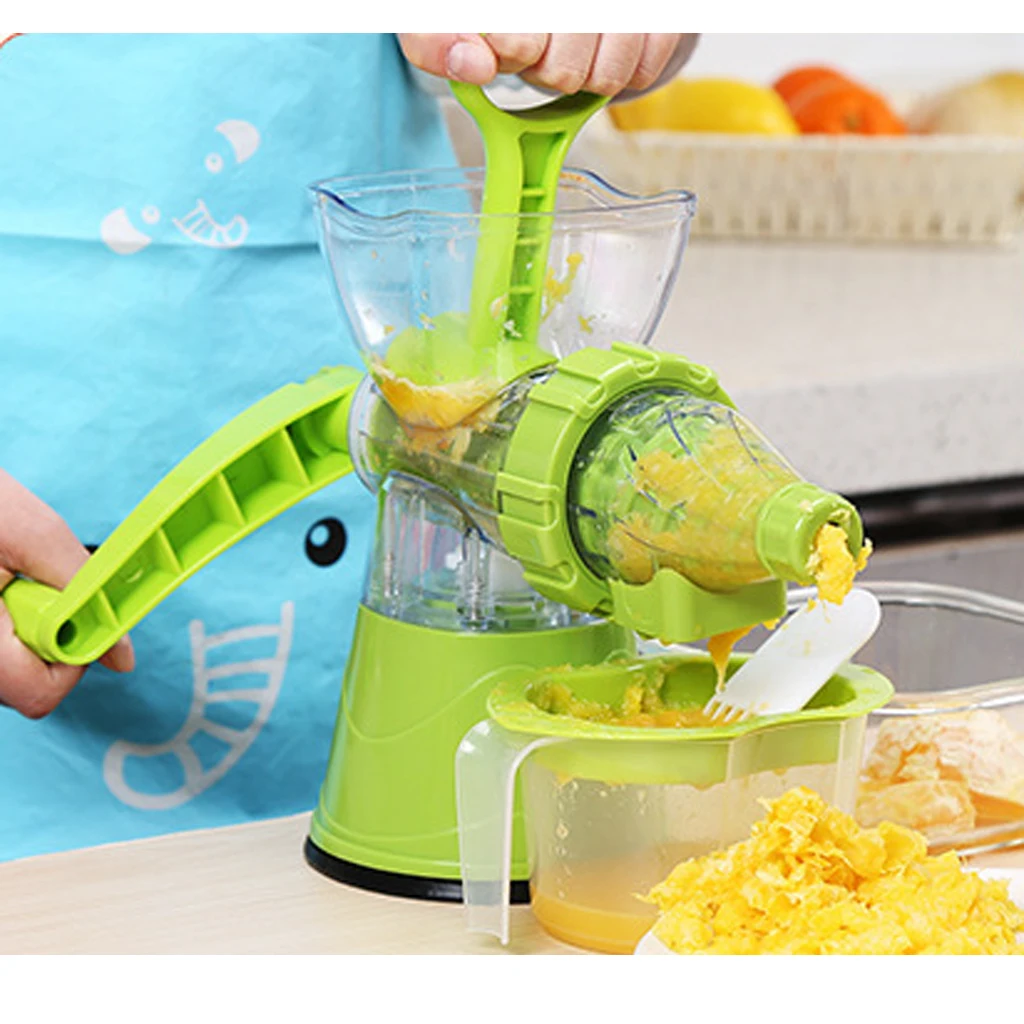 Handle Juicer Juice Extractor Cold Press Wheatgrass Carrot Icecream Blender