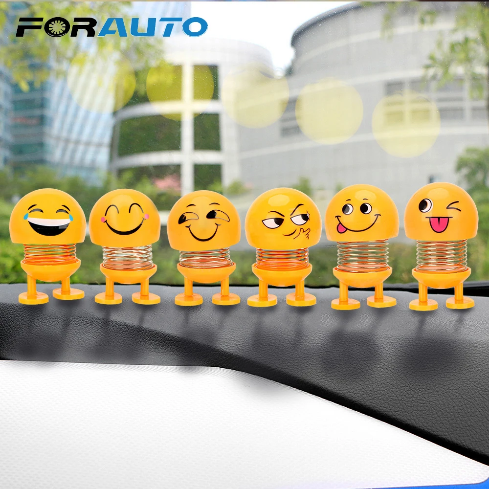 FORAUTO Car Dashboard Shaking Head Toys Emoji Shaker Car Ornaments Funny Spring Toy Auto Decors Funny Dolls
FORAUTO Car Dashboard Shaking Head Toys Emoji Shaker Car Ornaments Funny Spring Toy Auto Decors Funny Dolls