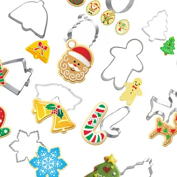 14pcs/set Stainless Steel Christmas Cookie Cutters Gingerbread House Man Christmas Tree Baking Cake Biscuit Fondant Mold
14pcs/set Stainless Steel Christmas Cookie Cutters Gingerbread House Man Christmas Tree Baking Cake Biscuit Fondant Mold