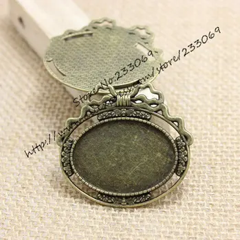 10pcs/lot Antique Bronze Metal Alloy Cameo bowknot lace 48*43mm(Fit 35*25mm) Oval Cabochon Pendant Setting Jewelry Findings 0161
10pcs/lot Antique Bronze Metal Alloy Cameo bowknot lace 48*43mm(Fit 35*25mm) Oval Cabochon Pendant Setting Jewelry Findings 0161