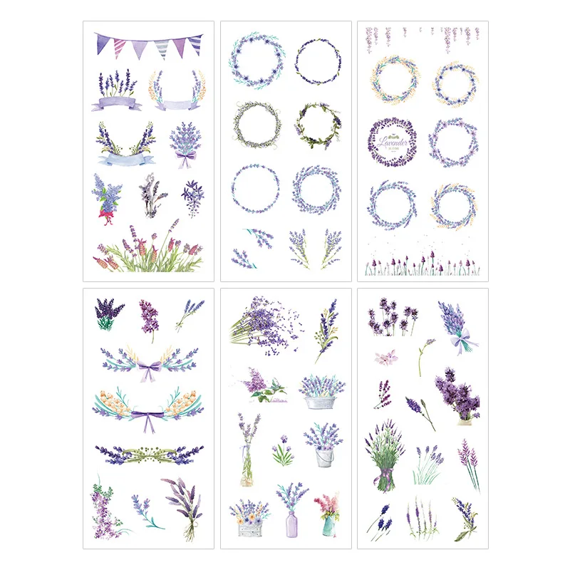 6 Sheets Fresh Purple Lavender Floral Stationery Stickers Scrapbooking Diary Planner DIY Label School Office Supplies for Girls
6 Sheets Fresh Purple Lavender Floral Stationery Stickers Scrapbooking Diary Planner DIY Label School Office Supplies for Girls