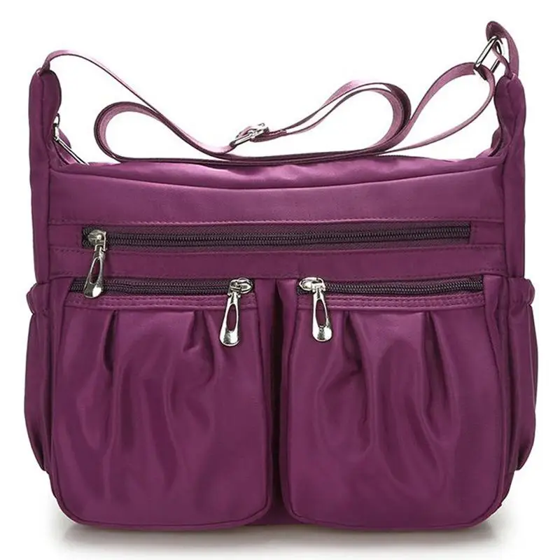 ABDB-Casual Nylon Bag Shoulder Bags Messenger Multilayer Bag Waterproof Nylon Lady Mom Casual Handbag Purple
ABDB-Casual Nylon Bag Shoulder Bags Messenger Multilayer Bag Waterproof Nylon Lady Mom Casual Handbag Purple