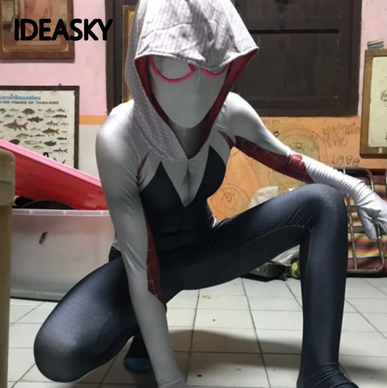 Spiderman Superhero spider-gwen spider gwen venom stacy cosplay costume spidergwen zentai suit mask halloween kids adult women
Spiderman Superhero spider-gwen spider gwen venom stacy cosplay costume spidergwen zentai suit mask halloween kids adult women
