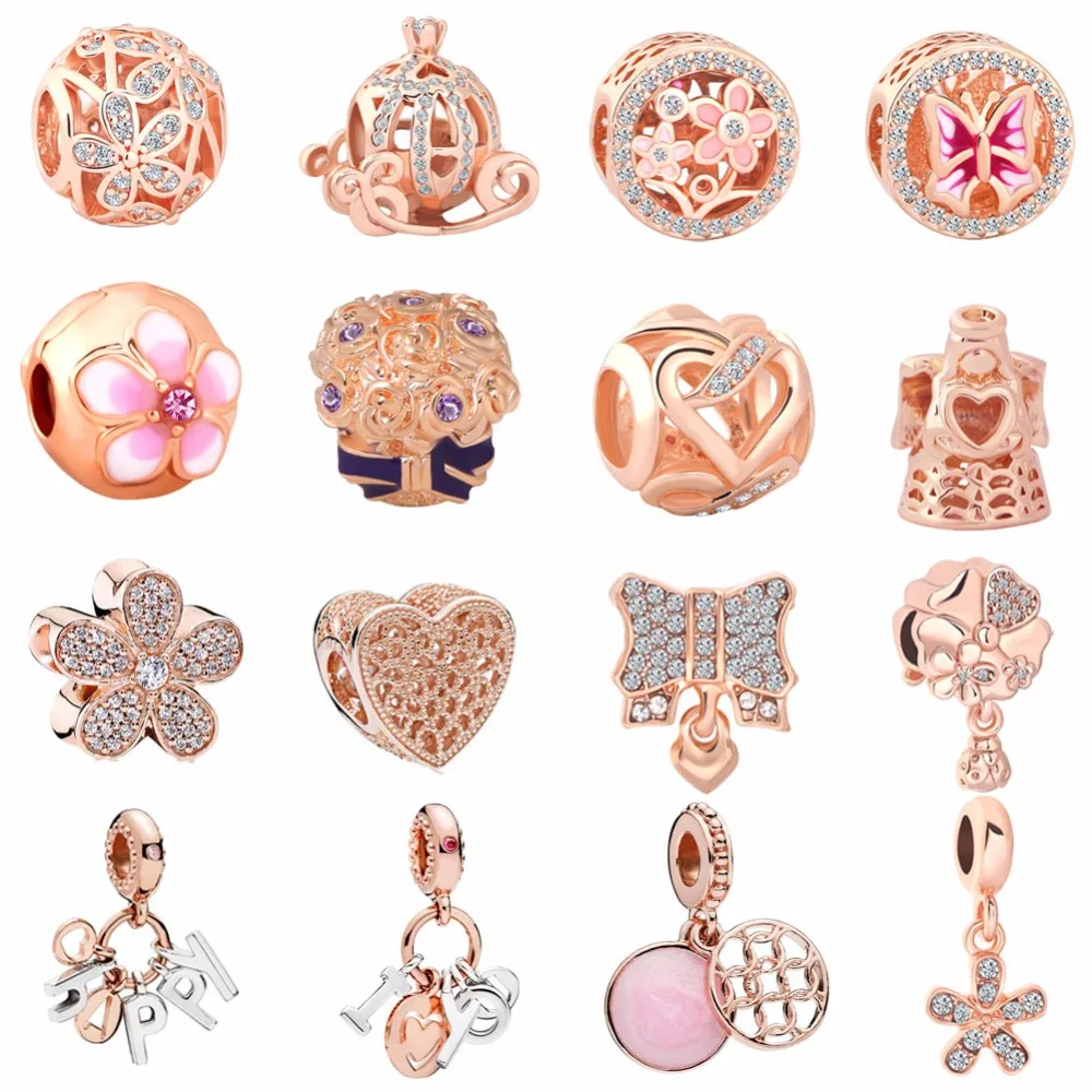 free shipping 2018 new rose gold flower pumpkin butterfly angel happy bow i love you diy bead Fits Pandora Charm Bracelet mix054 
free shipping 2018 new rose gold flower pumpkin butterfly angel happy bow i love you diy bead Fits Pandora Charm Bracelet mix054