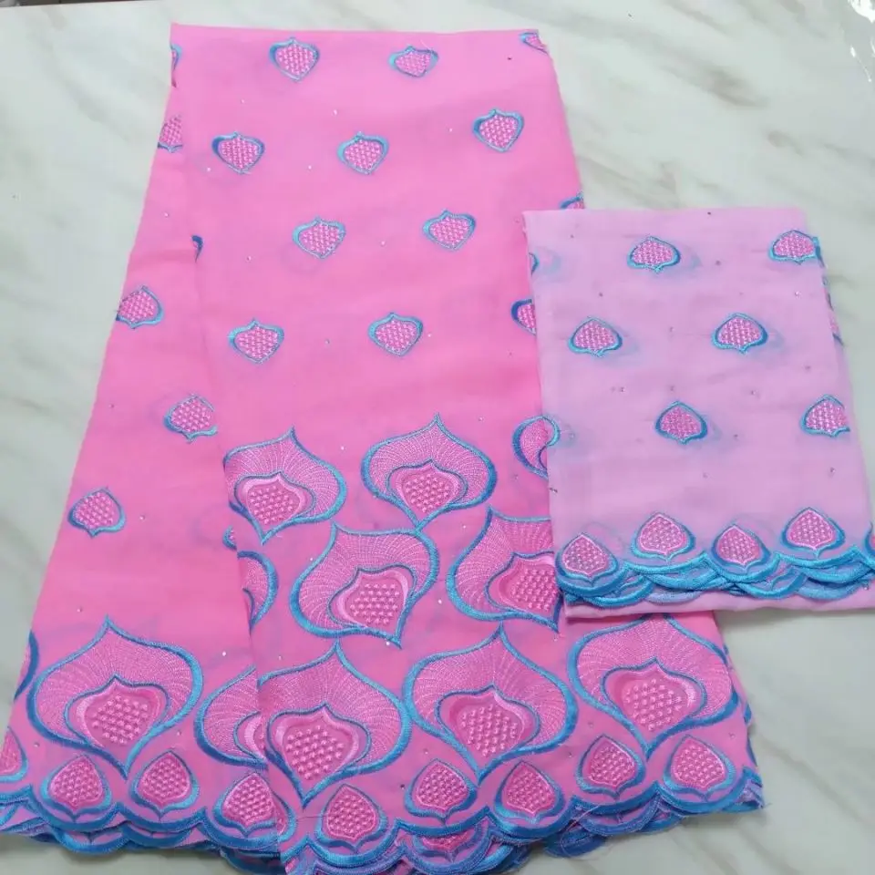 5Yards Fashionable pink african cotton fabric with nice pattern embroidery and 2yards blouse net lace set for dress BC62-4
5Yards Fashionable pink african cotton fabric with nice pattern embroidery and 2yards blouse net lace set for dress BC62-4