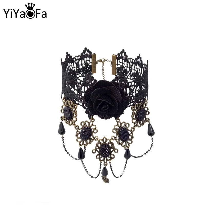YiYaoFa Vintage Lace Choker Necklace Gothic Jewelry Collar Statement Necklace for Women Accessories Lady Party Jewelry GN-18
YiYaoFa Vintage Lace Choker Necklace Gothic Jewelry Collar Statement Necklace for Women Accessories Lady Party Jewelry GN-18