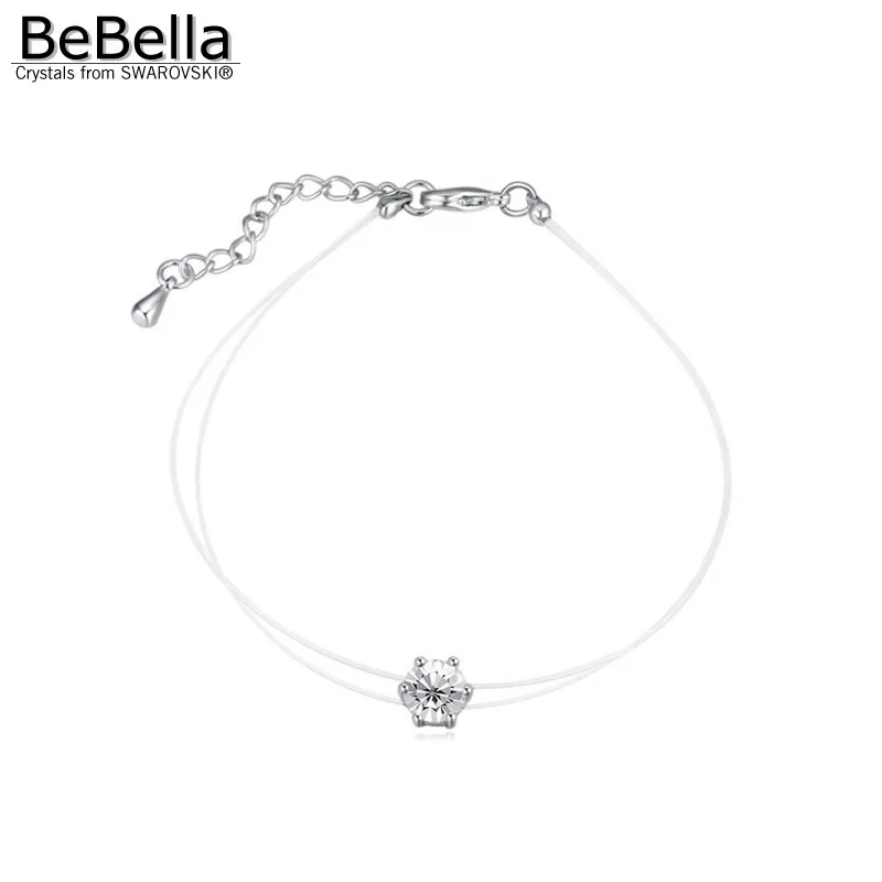 BeBella no allergic invisible transparent clear thin chain bracelet with Crystals from Swarovski for women girlfriend girls 2018
BeBella no allergic invisible transparent clear thin chain bracelet with Crystals from Swarovski for women girlfriend girls 2018