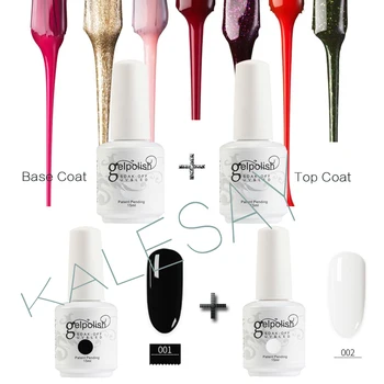 15ML Nail Lacquer 2pcs Rubber Base Coat Top Coat Set Black And White Gel Nail Polish Soak Off Matt Top Coat Uv Gel Varnish
15ML Nail Lacquer 2pcs Rubber Base Coat Top Coat Set Black And White Gel Nail Polish Soak Off Matt Top Coat Uv Gel Varnish
