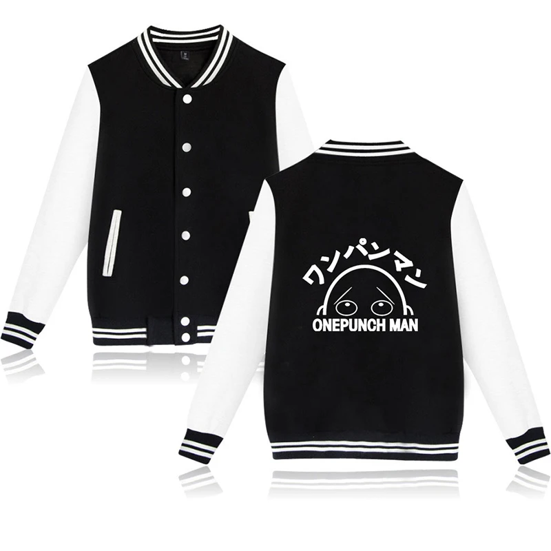 New Anime Cartoon One Punch Man Baseball Jacket Fashion Men Women Hoodie Sweatshirt Coat Casual Long Sleeve Hoodies Jackets Tops
New Anime Cartoon One Punch Man Baseball Jacket Fashion Men Women Hoodie Sweatshirt Coat Casual Long Sleeve Hoodies Jackets Tops