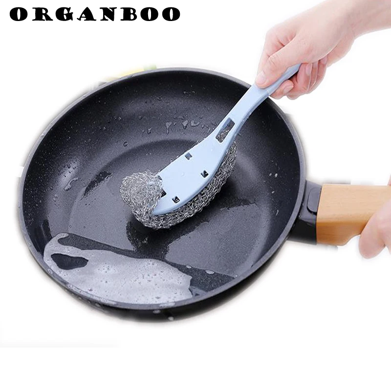 ORGANBOO 1PC Kitchen long handle steel ball +PP plastic handle wash pot brush detachable strong oil cleaning brush 3 colors
ORGANBOO 1PC Kitchen long handle steel ball +PP plastic handle wash pot brush detachable strong oil cleaning brush 3 colors