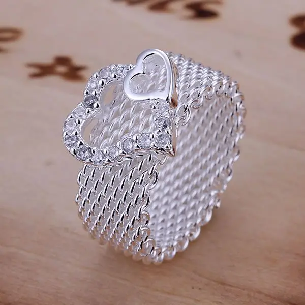 R063 Wholesale 925 sterling silver ring, 925 silver fashion jewelry, Inlaid Double Heart Ring /anrajeya ezbanqia
R063 Wholesale 925 sterling silver ring, 925 silver fashion jewelry, Inlaid Double Heart Ring /anrajeya ezbanqia