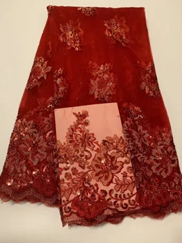 2018 Latest Gold Line French Nigerian Lace Fabrics Red Sequins Tulle African Laces Fabric Wedding African French Tulle Lace
2018 Latest Gold Line French Nigerian Lace Fabrics Red Sequins Tulle African Laces Fabric Wedding African French Tulle Lace