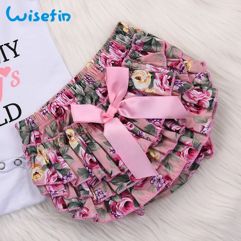 Newborn Baby Girl Clothing Set Summer Baby Bodysuits+Floral PP Shorts+Headband Infant Outfits Cute Toddler Girl Clothes P45 24