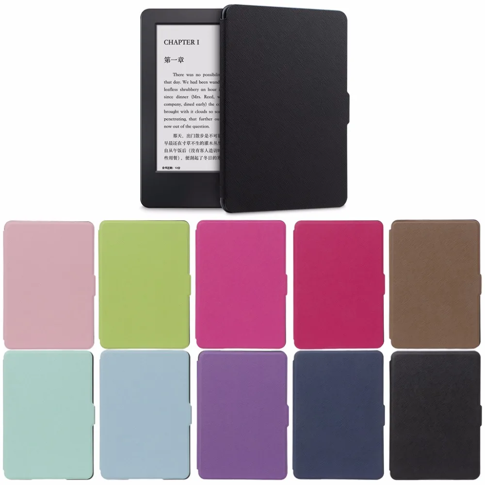 10 Color Fashion Ultra Slim Protective Shell Case Cover For 6" Amazon Kindle Paperwhite 1/2/3 Faux Leather e-Books Skin Case
10 Color Fashion Ultra Slim Protective Shell Case Cover For 6" Amazon Kindle Paperwhite 1/2/3 Faux Leather e-Books Skin Case