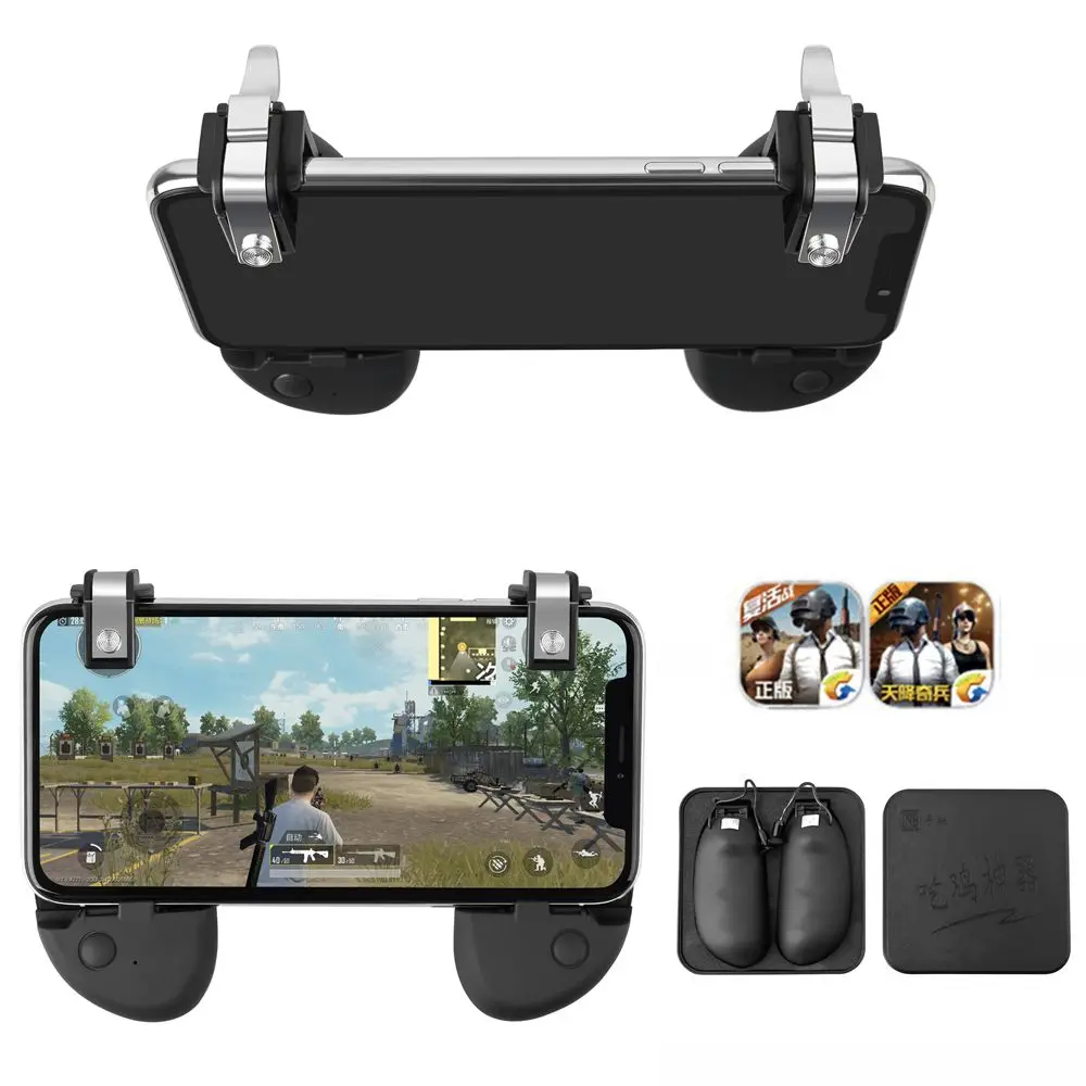 Universal PUBG Mobile Phone Game Controller Shooting Trigger Fire Button Fast Aim for iPhone Samsung S9 Game Accessories
Universal PUBG Mobile Phone Game Controller Shooting Trigger Fire Button Fast Aim for iPhone Samsung S9 Game Accessories